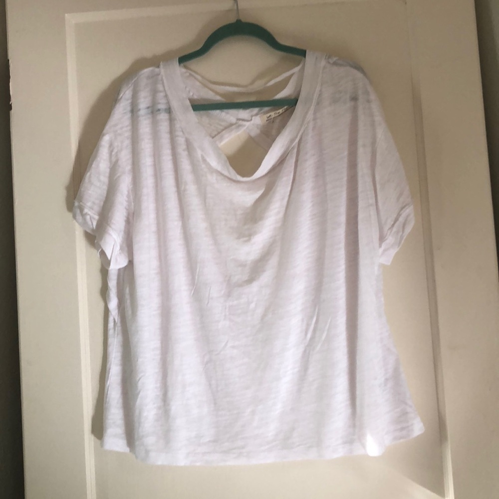 Open back Slub Tee